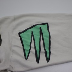 Vintage Bill Gian Hand Painted Wearable Art Shirt 1987 Oversized Dinosaur Crown