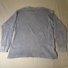 RedHead Thermal Shirt Mens Large Navy Blue Waffle Knit Cotton Henley Neck Casual