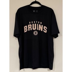 Levelwear Boston Bruins Black NHL Hockey Graphic Performance T-Shirt Mens L