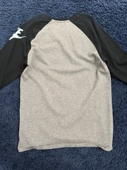 Nike The Nike Tee Men’s M Athletic Fit Long Sleeve Crew Colorblock Gray/Black