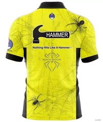 Hammer Black Widow Neon Grunge Free Custom Bowling Jersey Size S-5XL