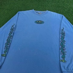 Rare Vintage 90s Ocean Pacific Surf Snake Long Sleeve Graphic Tshirt