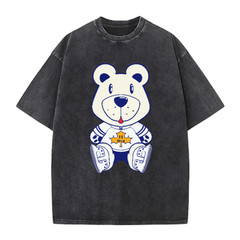 Illustration Graphics Vintage Washed T-Shirt Oversized Unisex Streetwear DH01