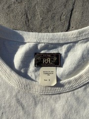 RRL Ralph Lauren Pocket T Shirt Mens Medium Made In USA White Double RL