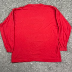 Vintage Ford Mustang USA Long Sleeve T Shirt XL Red Fox Body Single Stitch