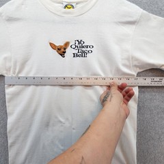 Vintage Taco Bell Shirt Mens XL White Yo Quiero Chihuahua Dog Promo 90s RARE