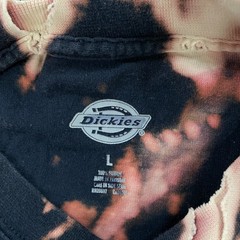Dickies T-Shirt Mens Large Tie-Dye Distressed Destroyed Ripper Grunge Art