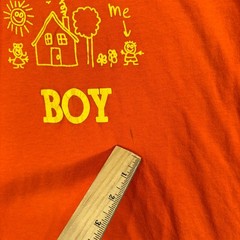 Vtg Tommy Boy Fruit of the Loom Shirt Mens Small Orange Short Sleeve Graphic