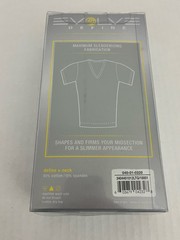 Evolve Define Shapewear V-Neck Tee T-shirt Men’s L 42-44 White NEW