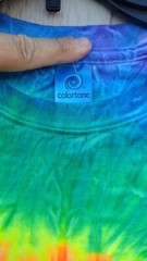 Colortone Tie Dye TD950 Adult 2XL Dyed Stylish T-Shirt Rainbow Color Burst
