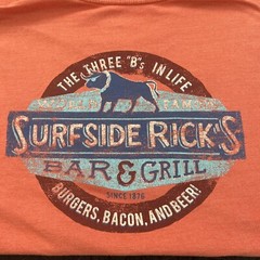 G.H. Bass & Co Large Men’s Large Shirt Surfside World Famous Ricks Bar & Grill