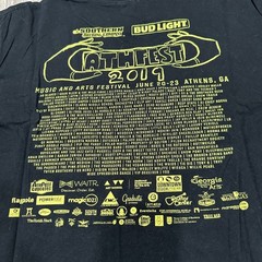 Athfest Music Arts Festival 2019 Black Graphic Summer Rock T Shirt Mens Large