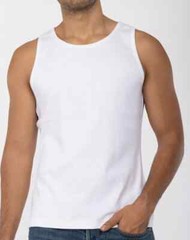 MENS VESTS 100% COTTON TANK TOP TRAINING SUMMER GYM SIZE S-5XL TOP PACK PLAIN