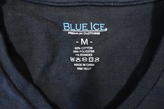 BLUE ICE MEDIUM STRETCH VNECK TSHIRT MENS – BLACK