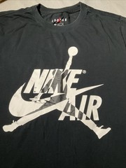 Nike Air Jordan Shirt Mens Large Black Jumpman Logo Casual Swoosh Graphic Tee