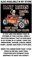 1966 1967 Hot Rod Muscle Car Outlaw Gasser Drag Race Cartoony Skeleton T-shirt