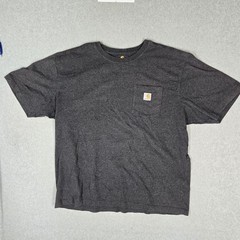 Carhartt Men Shirt XL Dark Gray K87 Original Fit Pocket T-Shirt Logo