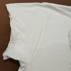 Shaka Wear XL Heavyweight Art Sketch Graphic Tee Distressed Drop Shoulder White