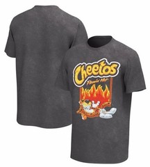 NWT Cheetos Flamin’ Hot T-Shirt Washed Black Size Men’s Medium FREE SHIPPING!