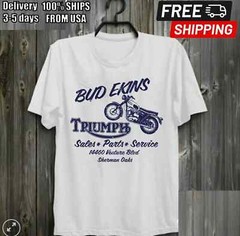 Bud ekins Triumph motocycles cotton shirt – short sleeve T-Shirt