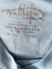 NWT Reel Life UPF 50 Sun Ray Defender L Blue Flag Patriotic Freedom USA Shirt