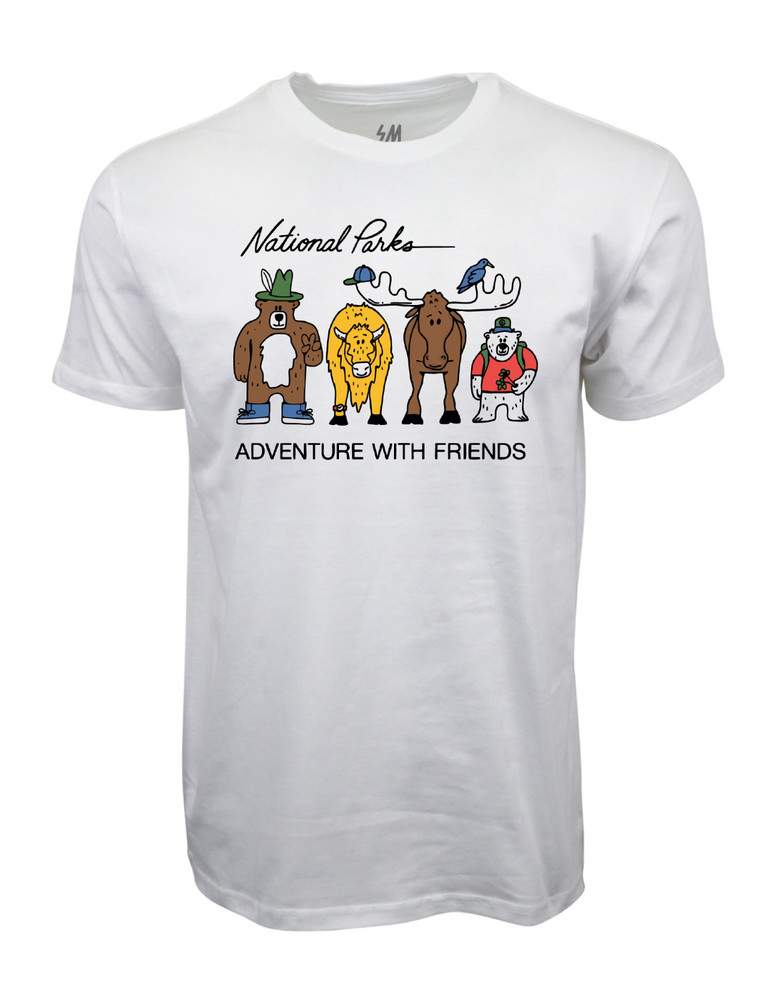 National Parks Adventure With Friends Graphic T shirt