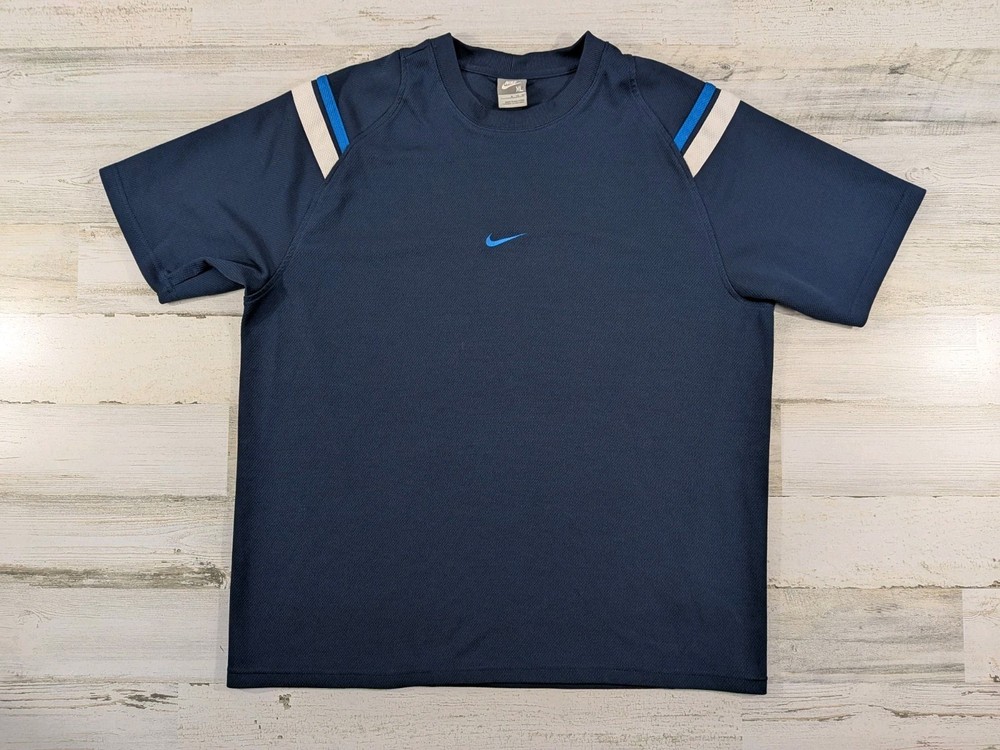 Vintage Y2K Nike Shirt Mens Extra Large Mesh Jersey Center Swoosh Gray Tag