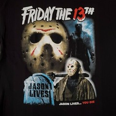 FREE SAME DAY SHIPPING New FRIDAY THE 13th Jason Lives You Die Shirt Size LARGE