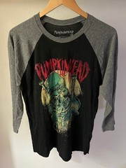 Pumpkinhead Horror T-Shirt MEDIUM raglan fright rags MEN’S movie theme pumpkin