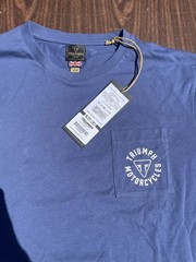 Triumph Motorcycles Triumph Newlyn T-Shirt Mens Large Powder Blue Graphic Logo