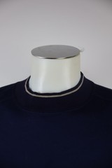 Pierre Cardin Mens T-Shirt Cotton Light Logo Vintage Blue Size 50 Regular Fit
