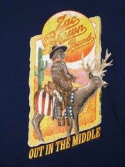 Zac Brown Band Men’s Large Navy Out In The Middle Tour T-Shirt
