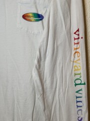 Vineyard Vines Love Is Love Shirt Large Preowned Pride LGBTQ Surfboard BG3
