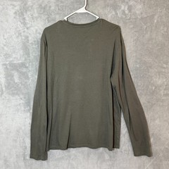 Free Fly Bamboo Flex Henley Mens Large L Olive Green Long Sleeve Fishing Shirt