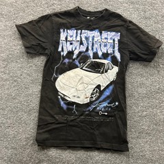 Key Street T Shirt Mens Size S Black Graphic Car Lightning Bolt Streetwear S/S