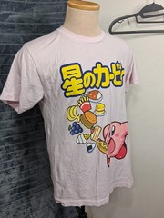 Kirby Japanese Pink Graphic Print T-shirt Size M (38/40) casual