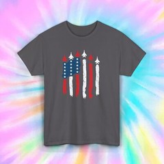 Jet Planes American Flag Shirt | Patriotic USA Tee S-5XL