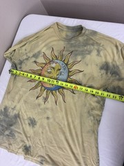 Mighty Fine Unisex L Tye Died Knit Cotton/Poly Crew Neck Sun & Moon Graphic Tee
