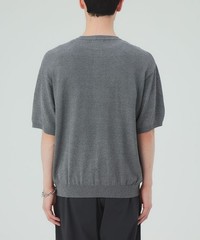 (ASK availability first) Henley Neck Short Sleeve Knit (Moisture-Wicking) new