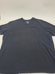 Alfani T-Shirt Men 2XLT Black V Neck Flawed.#41441