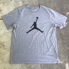 Jordan Jumpman Men XL Shirt Michael Jordan Logo Crew Neck Heather Gray