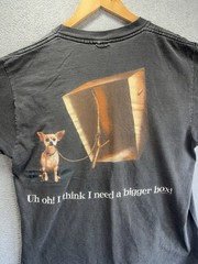 Vintage Here Lizard Chihuahua Taco Bell Promo Shirt Large Changes Tag Faded