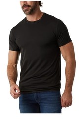 32 DEGREES COOL MEN’S 3 PACK SHORT SLEEVE CREW NECK SHIRT BLACK