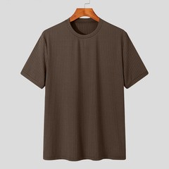 Men Summer Light Luxury Loose Knit Shirt Tshirt Casual Beach Summer Tee Top Gift