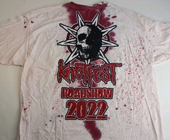 Slipknot Knotfest Blood Splattered Star Skull T-Shirt Sz XXL Roadshow 2022