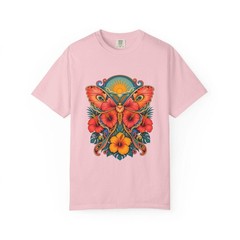 Psychedelic Hibiscus Moth Graphic Tee