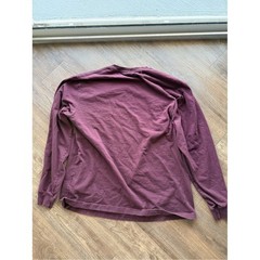Carhartt Long Sleeve Graphic Tee Burgundy Maroon Loose Fit Cotton Men L TK0231-M