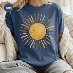 Floral Art Shirt Artistic Garden Tee Women’s Summer Graphic Comfort Colors