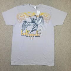 Led Zeppelin Bay Island Sportswear T Shirt Size L Gray Short Sleeve NEW