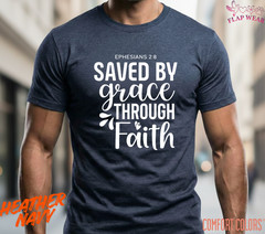 Unisex Saved By Grace Throu T-Shirt, Men T shirt,Women T shirt Gift ReligionTop